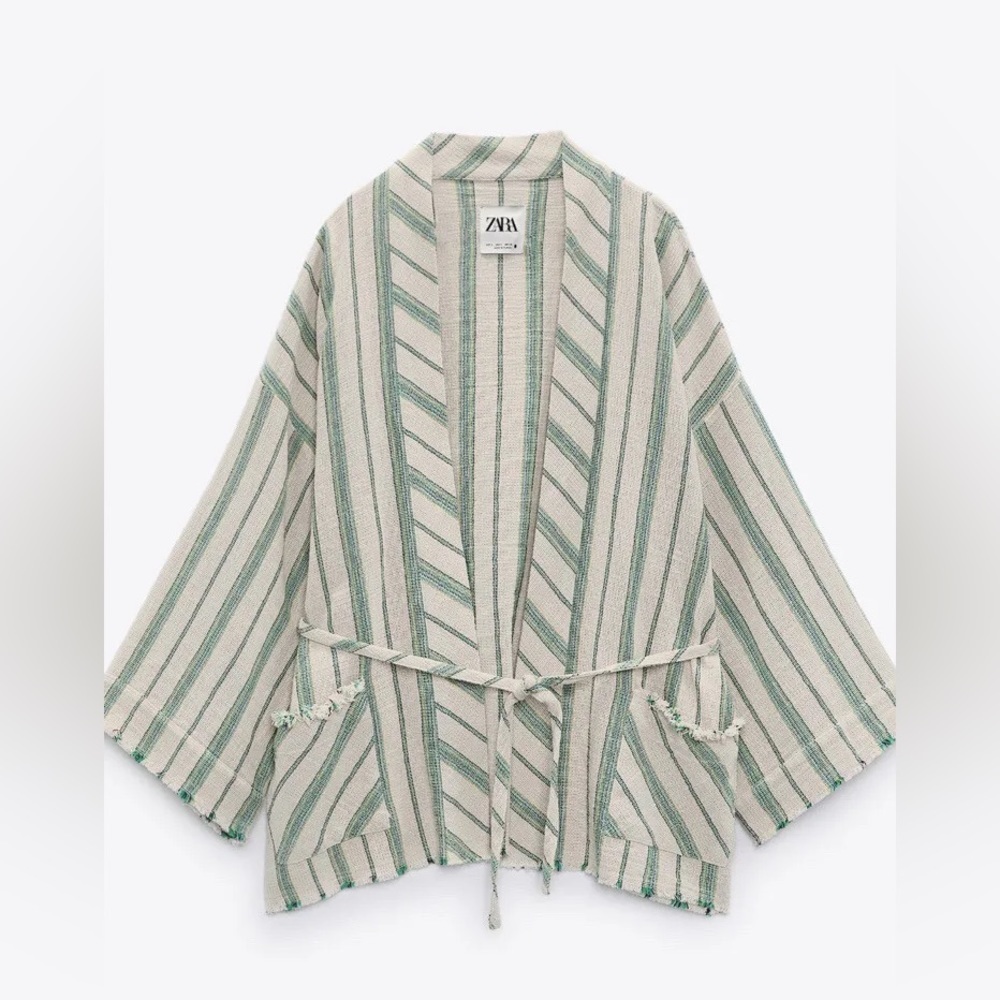 Zara Woman The Beth Rustic Kimono Jacket Sz S NWOT​
